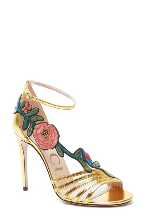 gucci ophelia floral sandal|Shoes .